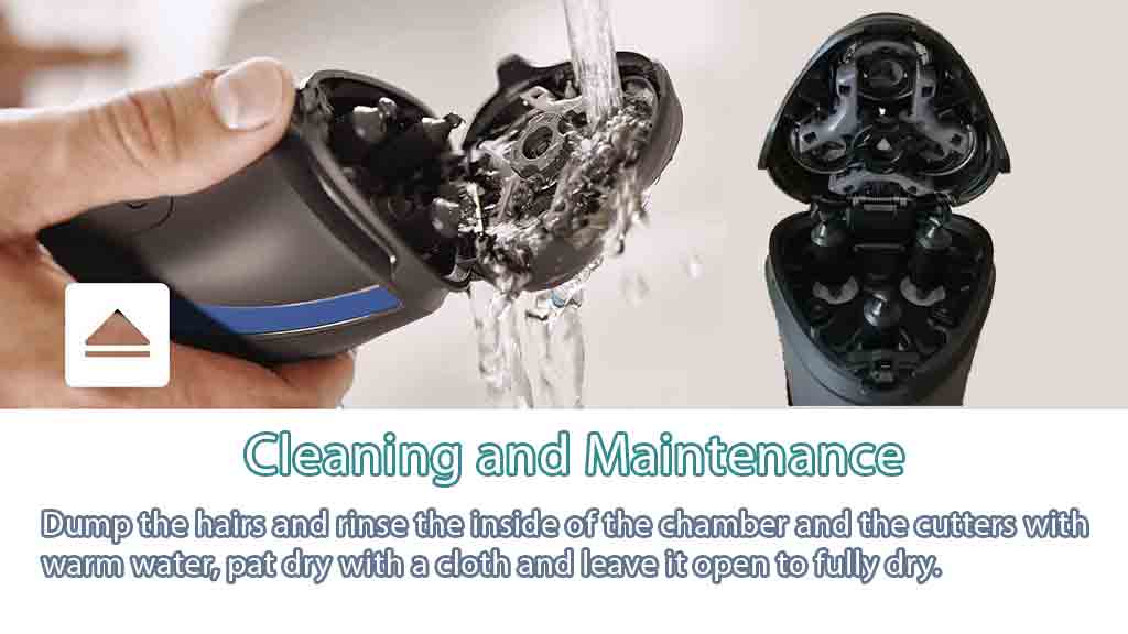 Easy Cleaning System of Norelco Shaver 2100