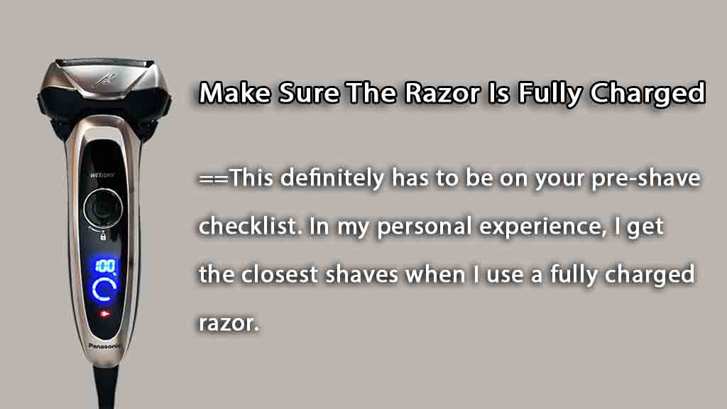 Charging your shaver is important