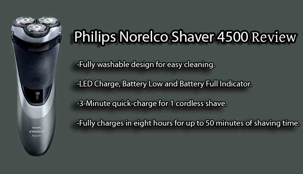 4 Feature of Norelco Electric Razor 4500