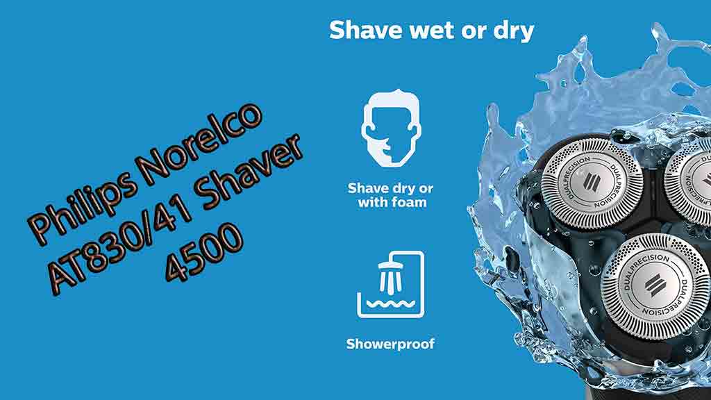 Philips Norelco Shaver 4500 Shave wet or dry