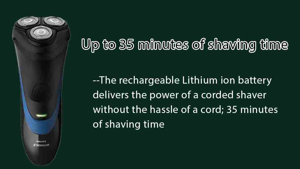 Shave longer with every charge