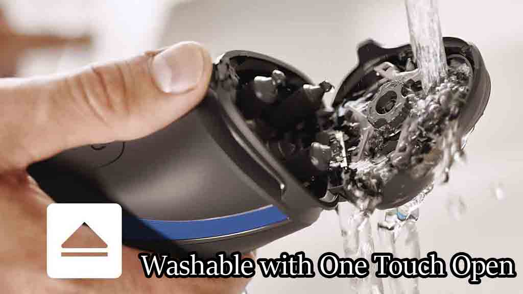 Cleaning the Philips Norelco Shaver 3100 (S3310/81) with tap water