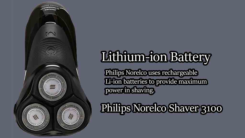 The Norelco Shaver 3100 charging brick is very compact.