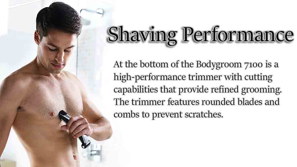 Norelco 7100 Bodygroomer, Shaving Performance
