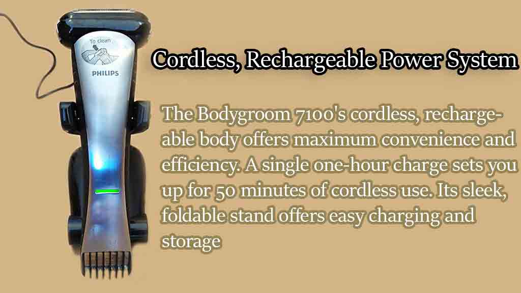 Charging the bodygroom 7100