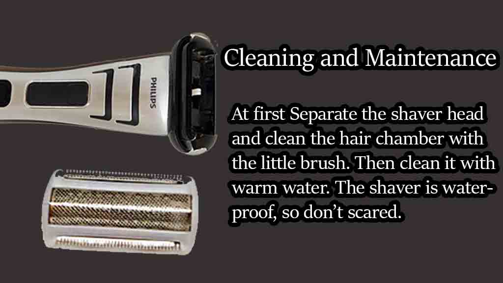 Cleaning the bodygroom 7100