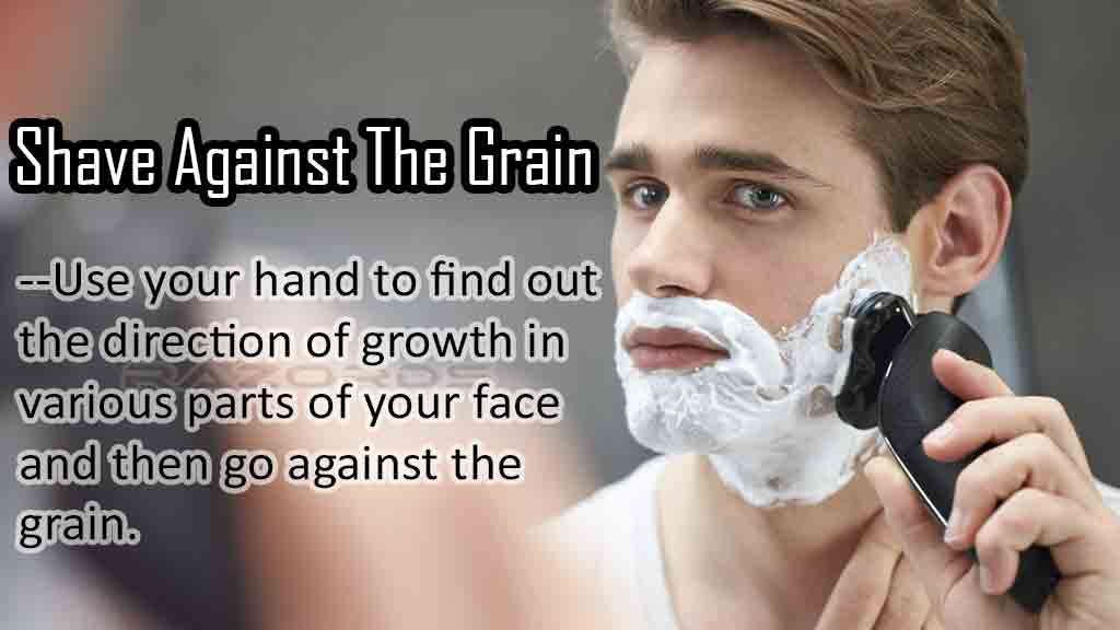 Shave Against The Grain With An Electric Razor.