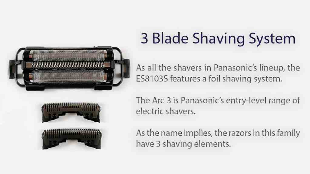 Panasonic Arc 3, 3 blade shaving system