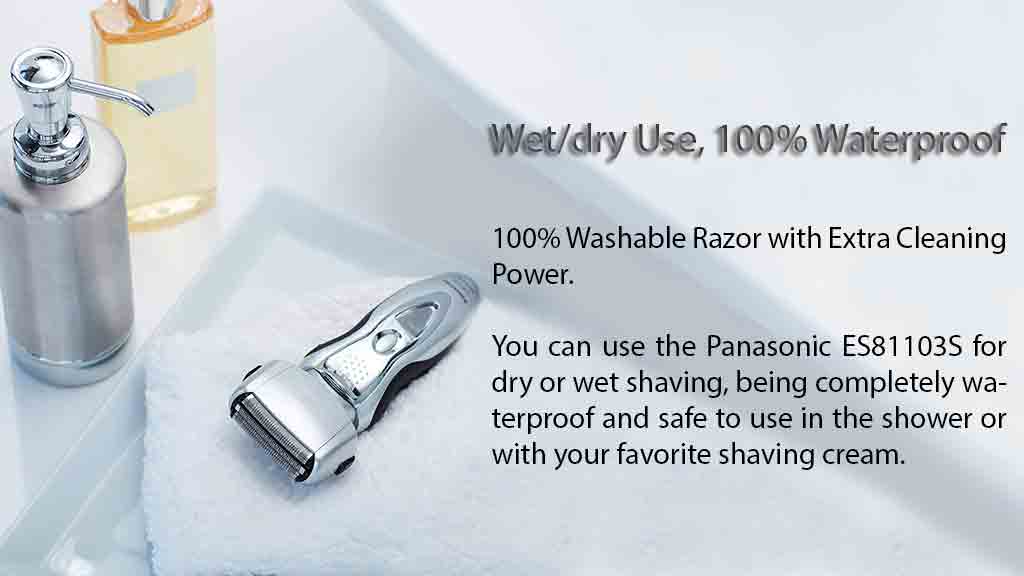 Panasonic ES81103S Arc 3, 100% Waterproof